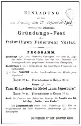 Einladung 20-jähriges Gründungsfest